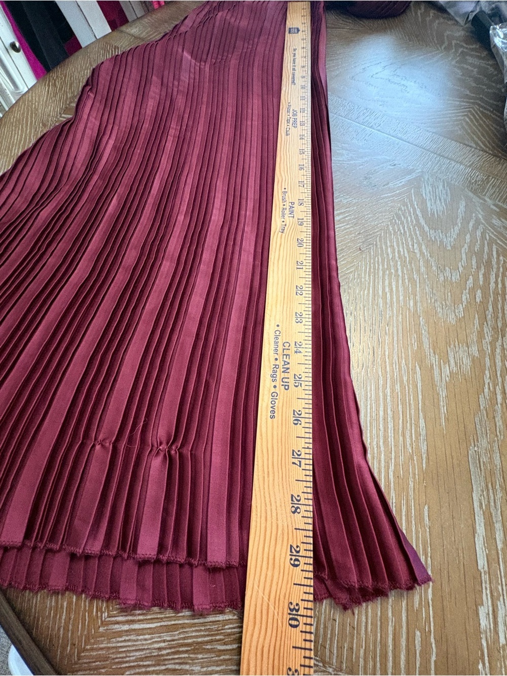 Anthropologie Sleeveless Plissé Jumpsuit size S in Wine - Picture 11 of 13
